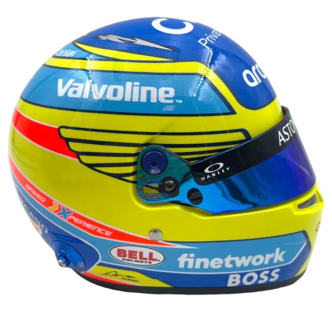 Helmet Bell 1/2 Fernando Alonso Aston Martin Cognizant 2024 #14