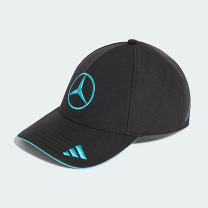 Pack George Russell: Gorra + Mini Helmet 1:5