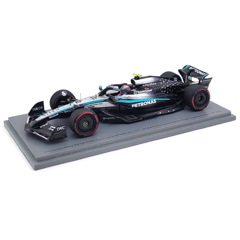 Mercedes W16 No.12 Mercedes-AMG PETRONAS Formula One Team Sprint Qualifying Pole Miami GP 2025 Kimi Antonelli