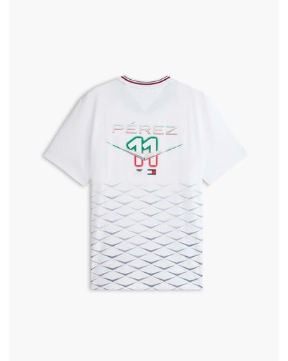 PLAYERA TH X CADILLAC FORMULA 1® TEAM MÉXICO BLANCA