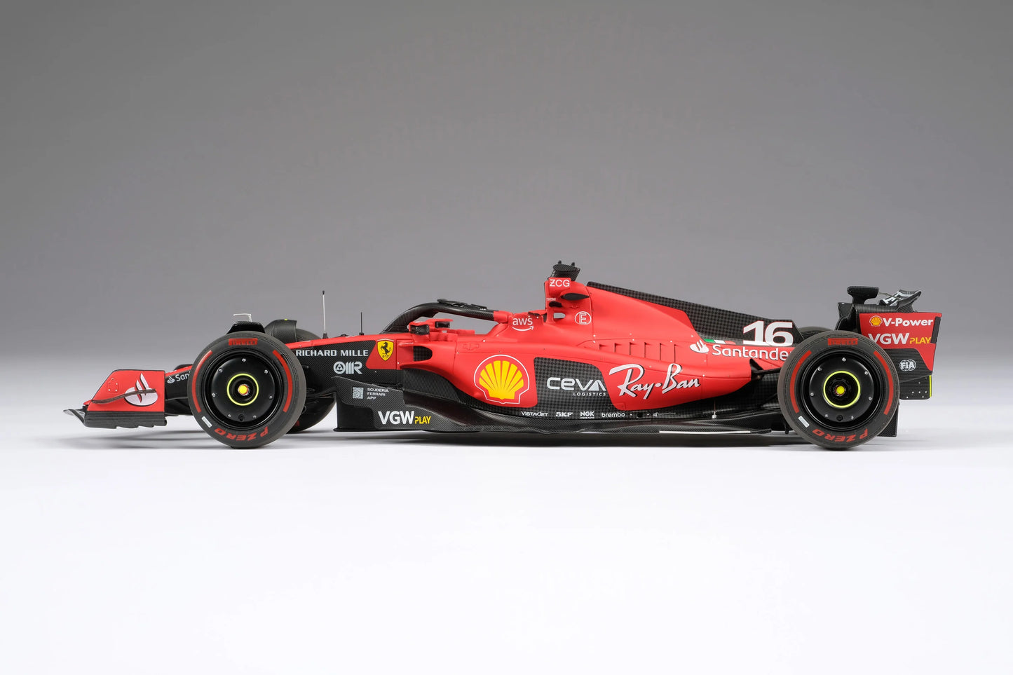 Ferrari SF-23 - Decoración temporada 2023 | Charles Leclerc 1:18