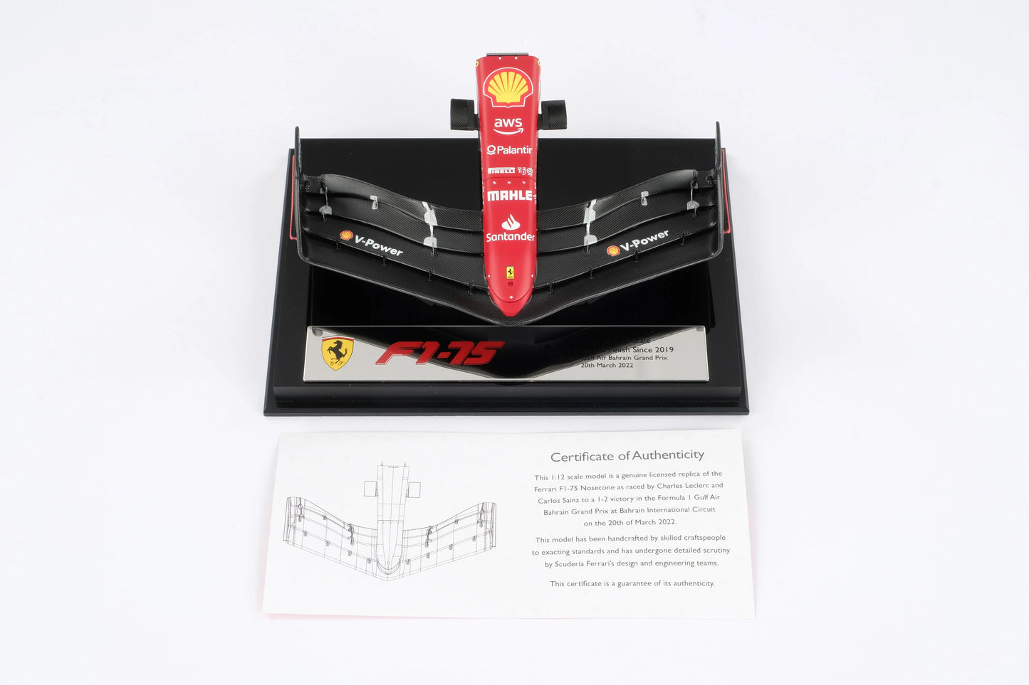 Nosecone del Ferrari F1-75 - 2022 Bahrain Grand Prix 1:12