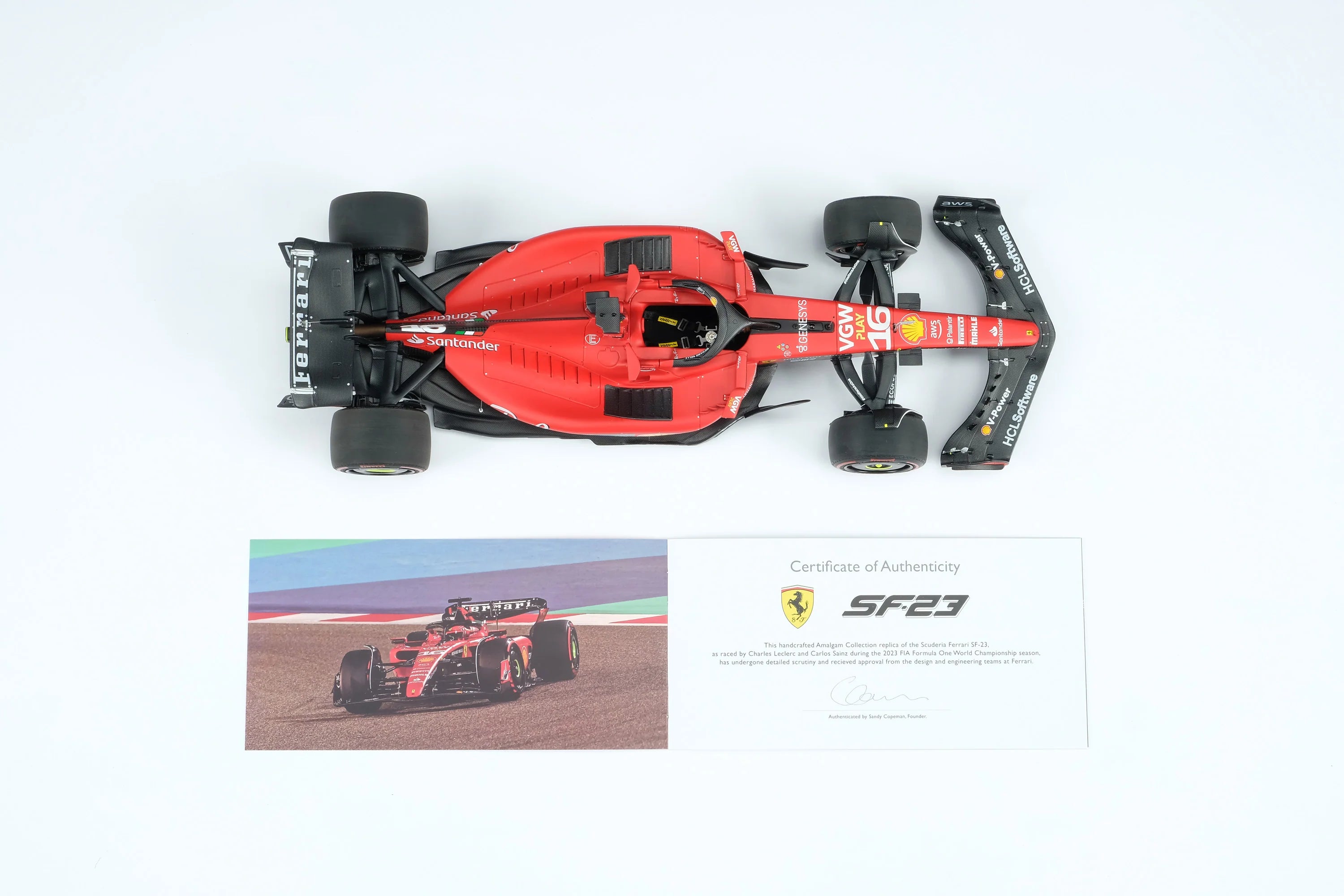 Ferrari SF-23 - Decoración temporada 2023 | Charles Leclerc 1:18