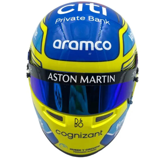 Helmet Bell 1/2 Fernando Alonso Aston Martin Cognizant 2024 #14