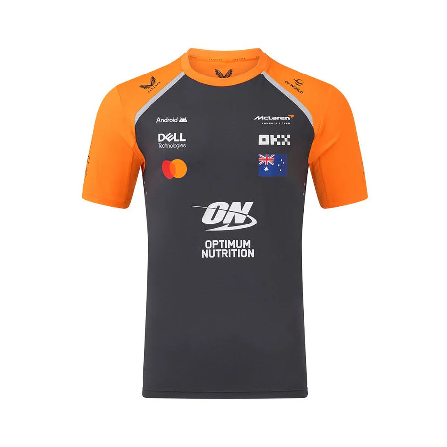 Playera Oscar Piastri McLaren Oficial 2025 Gris