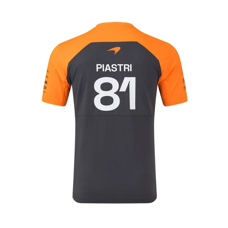 Playera Oscar Piastri McLaren Oficial 2025 Gris