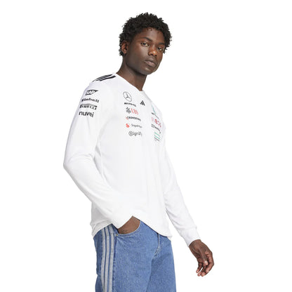 Playera Manga Larga Mercedes AMG Petronas Oficial 2025