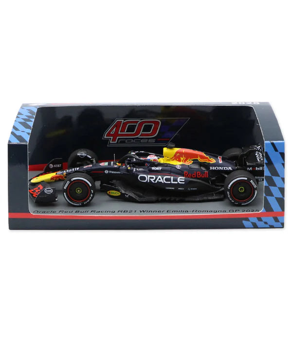 Red Bull Racing RB21 No.1 Oracle Red Bull Racing Winner Emilia-Romagna GP 2025 - RB 400 Races Max Verstappen