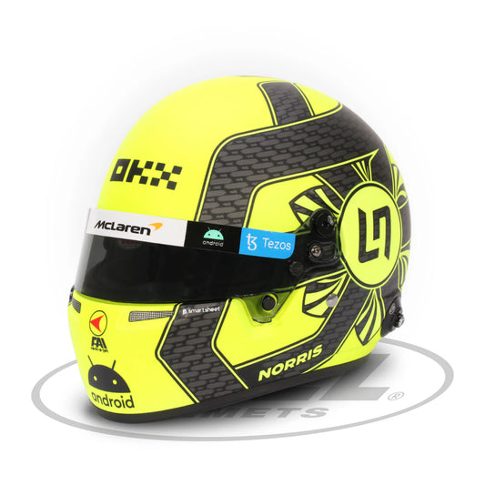 Mini Helmet Lando Norris 2023 Mclaren 1:2