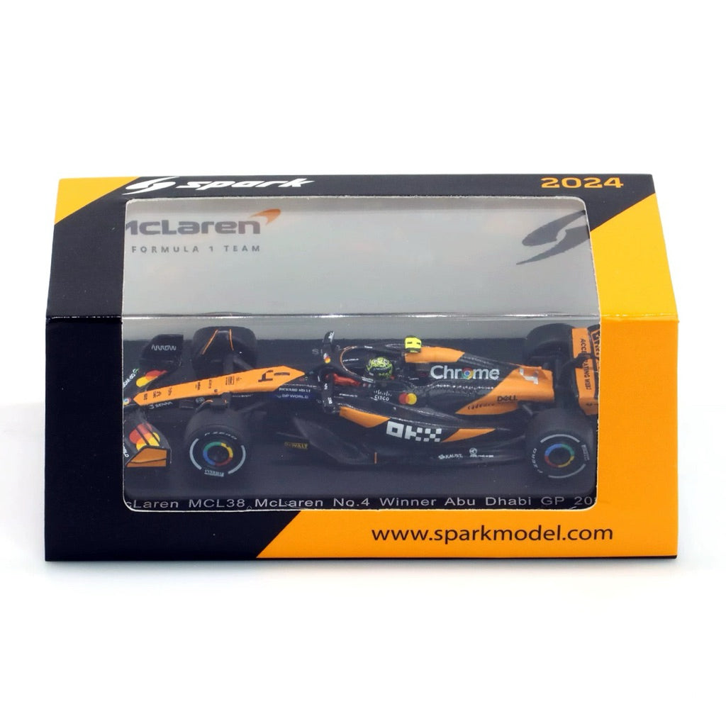 Gorra Lando Norris + Sparky 1:64 Victoria de Lando Norris Abu Dhabi 2024